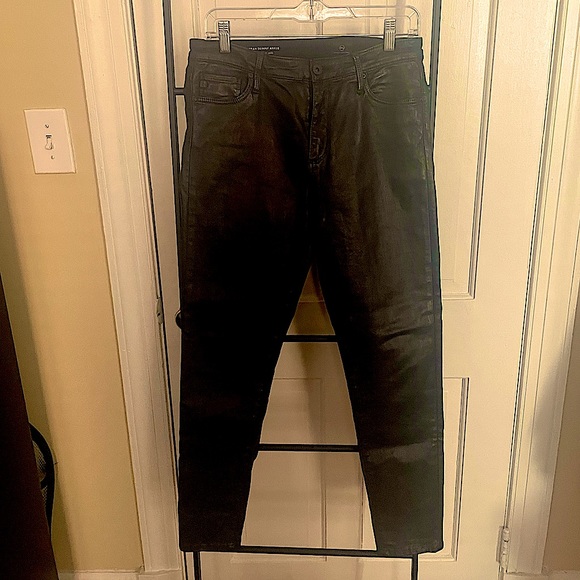 AG Adriano Farrah Skinny Ankle Leatherette Luscious Super Stretch Sateen EUC - Picture 4 of 9